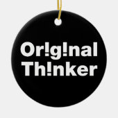 oorspronkelijke denker keramisch ornament (Voorkant)