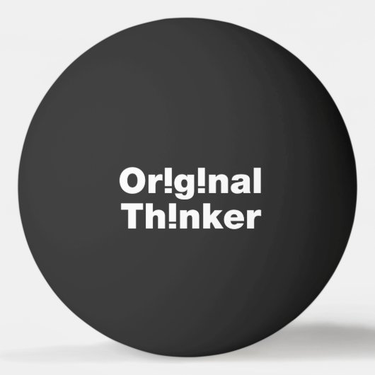 oorspronkelijke denker pingpongbal (Voorkant)
