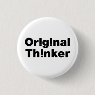 oorspronkelijke denker ronde button 3,2 cm