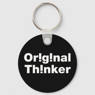 oorspronkelijke denker sleutelhanger
