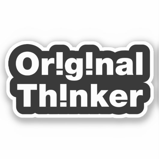 oorspronkelijke denker sticker (Voorkant)