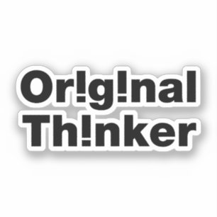 oorspronkelijke denker sticker