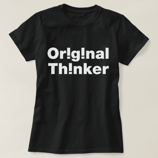 oorspronkelijke denker t-shirt (Design voorkant)