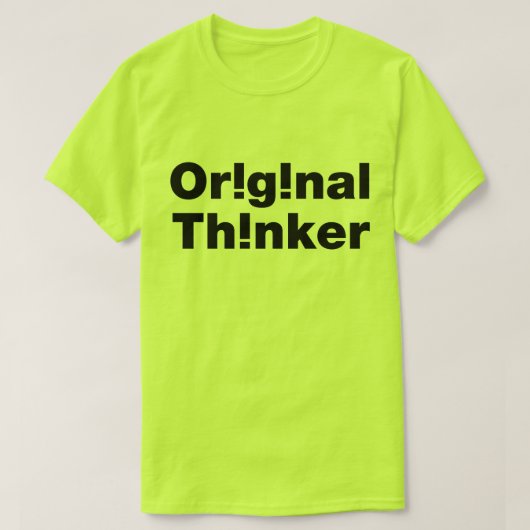 oorspronkelijke denker t-shirt (Design voorkant)