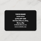 oorspronkelijke denker visitekaartje (Achterkant)