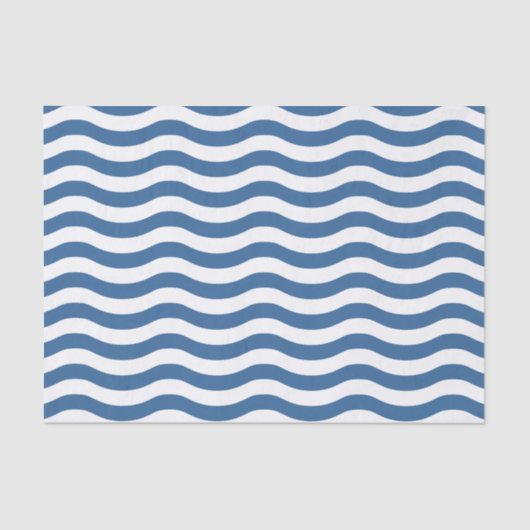 Oorspronkelijke elagant marine Striped Nautical Wa Tissuepapier (Voorkant)