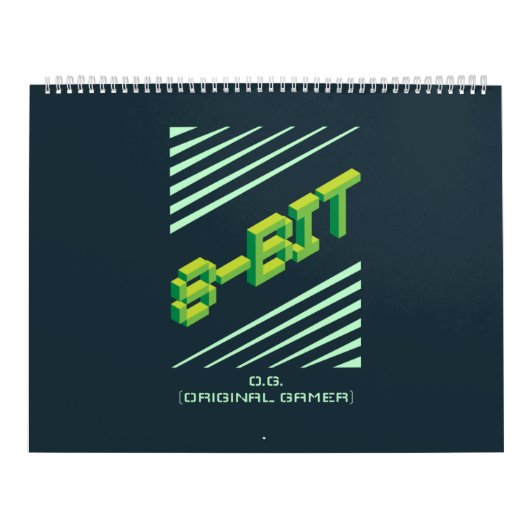Oorspronkelijke gamer 8-bits kalender (Hoes)