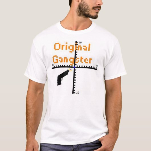 oorspronkelijke gangsta t-shirt (Voorkant)