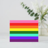 Oorspronkelijke Gay Pride Flag Briefkaart (Staand voorkant)