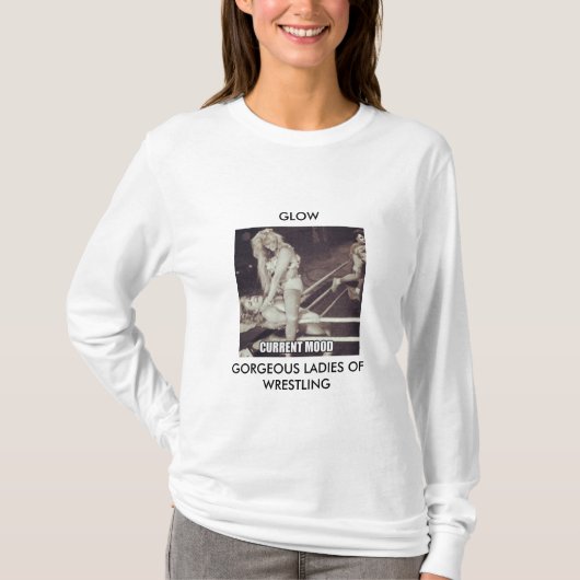 OORSPRONKELIJKE GLOW GODIVA Current Mood! T-shirt (Voorkant)