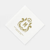 Oorspronkelijke goudkam servet (Hoek)