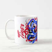 Oorspronkelijke graffiti stijl Tiger Chinees jaar  Koffiemok (Links)