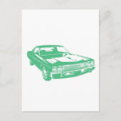 Oorspronkelijke groene auto briefkaart (Voorkant)