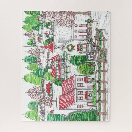 Oorspronkelijke hand getrokken  feestdag puzzel (Verticaal)