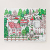 Oorspronkelijke hand getrokken  feestdag puzzel (Horizontaal)