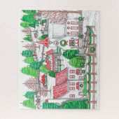 Oorspronkelijke hand getrokken  feestdag puzzel legpuzzel (Verticaal)