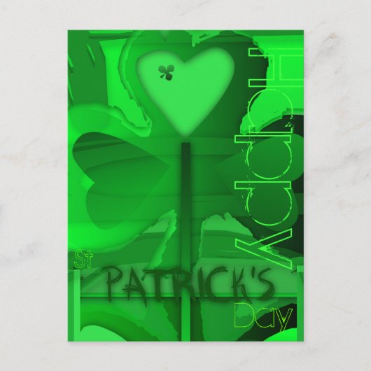 Oorspronkelijke Happy St Patrick's Day Briefkaart (Voorkant)