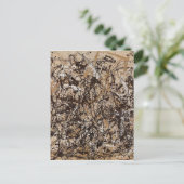 Oorspronkelijke herfstpolkverf briefkaart (Staand voorkant)