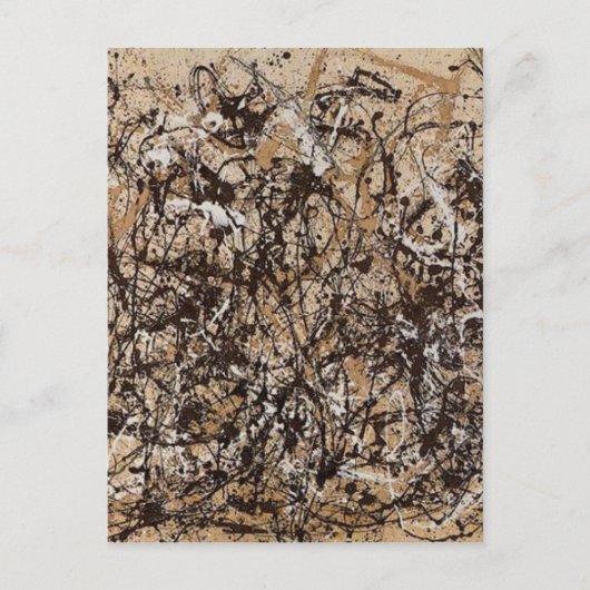 Oorspronkelijke herfstpolkverf briefkaart (Voorkant)