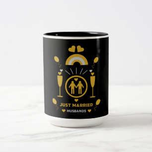 Oorspronkelijke homoseksuele man huwelijkscadeaus  tweekleurige koffiemok