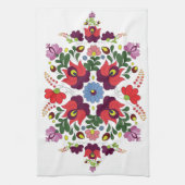 Oorspronkelijke Hongaarse Matyo Keuken Zegening Qu Theedoek (Verticaal)