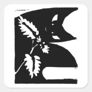 Oorspronkelijke kat art stickers cadeausluiting