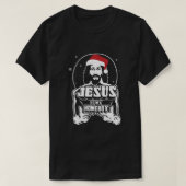 Oorspronkelijke kerst Jezus is mijn huisjongen Sa T-shirt (Design voorkant)