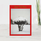 Oorspronkelijke kerstkunst feestdagen kaart (Voorkant)