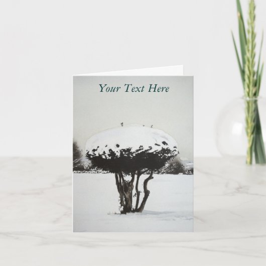 Oorspronkelijke kerstkunst feestdagen kaart (Voorkant)