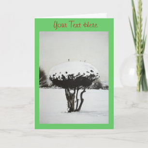 Oorspronkelijke kerstkunst feestdagen kaart