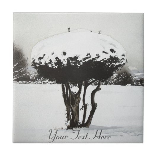 Oorspronkelijke kerstkunst tegeltje (Voorkant)