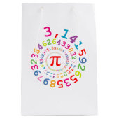 Oorspronkelijke kleurenspiraal van de cijfers Pi n Medium Cadeauzakje (Voorkant)