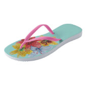 oorspronkelijke kleurrijke bloem teenslippers (Schuin)