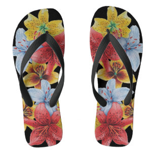 oorspronkelijke kleurrijke bloemenbloem - bloemkun teenslippers