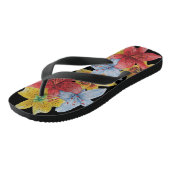 oorspronkelijke kleurrijke bloemenbloem - bloemkun teenslippers (Schuin)