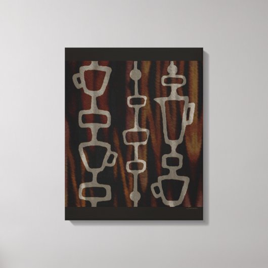 Oorspronkelijke koffiekunst canvas afdruk (Voorkant)