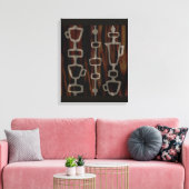 Oorspronkelijke koffiekunst canvas afdruk (Insitu (Woonkamer))