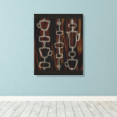 Oorspronkelijke koffiekunst canvas afdruk (Insitu (Houten vloer))