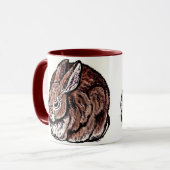 Oorspronkelijke konijnenbank Mok, pen en inkt, Wat Mok (Voorkant links)