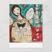 Oorspronkelijke kunst door snijlijn briefkaart (Voorkant)