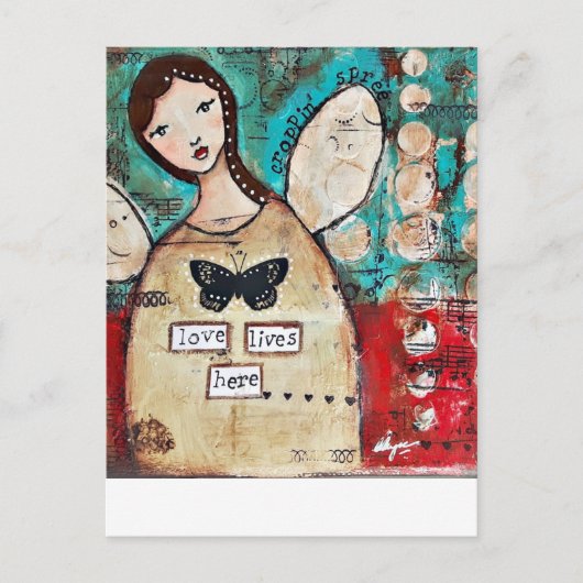 Oorspronkelijke kunst door snijlijn briefkaart (Voorkant)