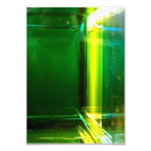 Oorspronkelijke kunst: "lichtgeometrie: chlorofyl" foto afdruk