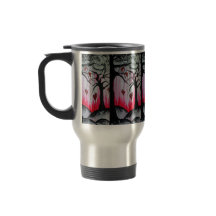 Oorspronkelijke kunst met hoge en droge hartbomen