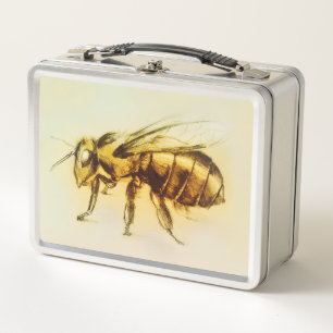 Oorspronkelijke kunstmetalen lunchbox - Bee