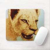 Oorspronkelijke kunstmousepad - Lion Muismat (Met muis)