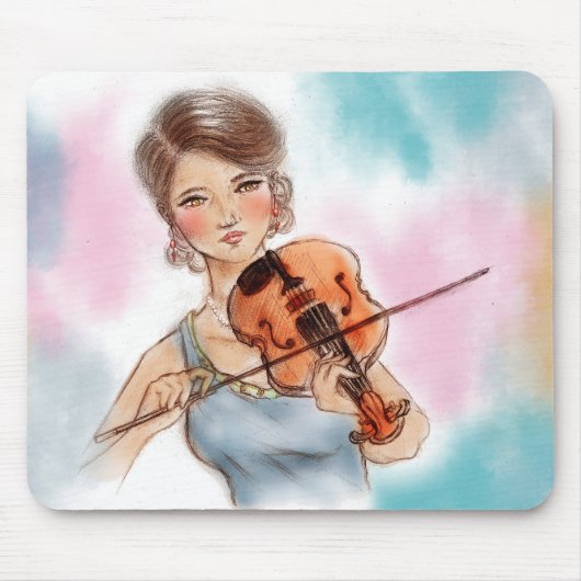 Oorspronkelijke kunstmousepad - Violin Muismat (Voorkant)