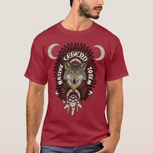 Oorspronkelijke legende Totem Wolf T-shirt (Voorkant)