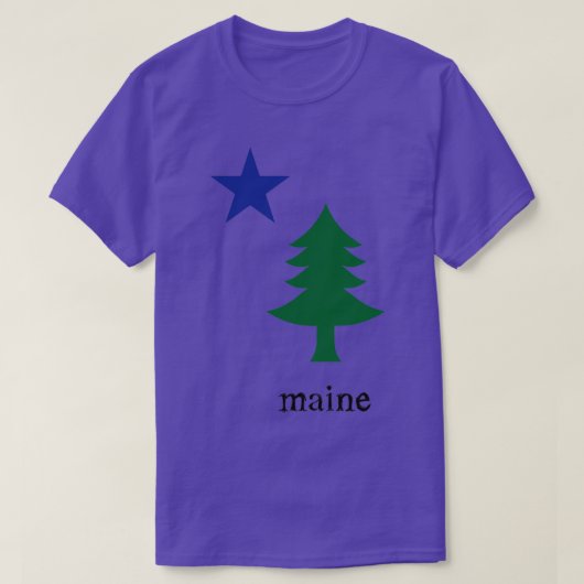 Oorspronkelijke Maine Flag T-shirt (Design voorkant)