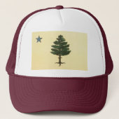 Oorspronkelijke Maine State Pine Tree Flag Trucker Trucker Pet (Voorkant)