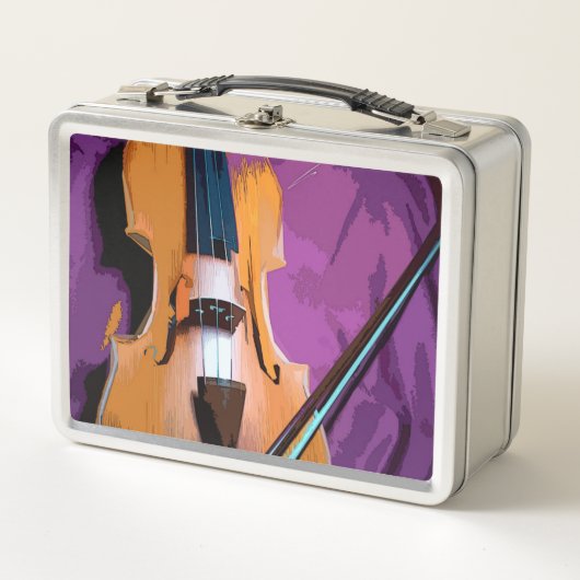 Oorspronkelijke  metalen lunchbox - Viola (Voorkant)